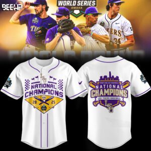 LSU Tigers 2025 NCAA Baseball Men's College World Series Champions Jersey