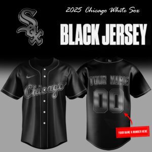 Limited Edition Chicago White Sox Back In Black 2025 Baseball Jersey