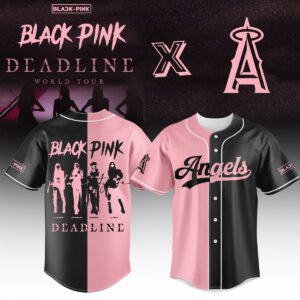 Los Angeles Angels MLB x Blackpink Deadline World Tour 2025 Limited Personalized Baseball Jersey For Fan