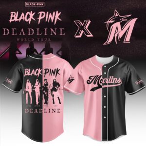 Miami Marlins MLB x Blackpink Deadline World Tour 2025 Limited Personalized Baseball Jersey For Fan