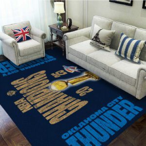 Oklahoma City Thunder NBA Final Champion 2025 Rectangular Rug BGN1039
