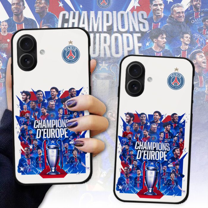 PSG F.C. Paris Saint-Germain Champions d'Europe 2025 Phone Case PSG1045