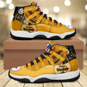Pittsburgh Steelers Personalized JD11 Sneaker Basketball Shoes