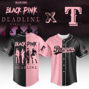 Texas Rangers MLB x Blackpink Deadline World Tour 2025 Limited Personalized Baseball Jersey For Fan