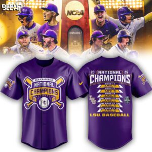 Tigers 2025 NCAA Baseball Men's College World Series Champions Jersey
