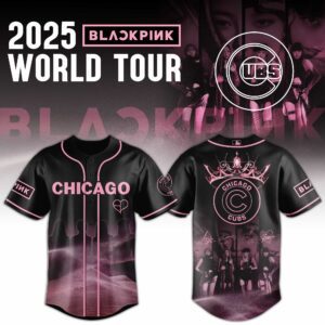 Chicago Cubs MLB x Black Pink World Tour Personalized Baseball Jersey For Fans
