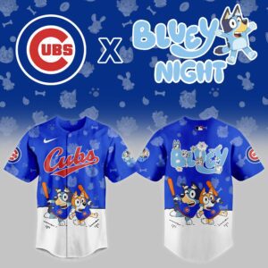 Chicago Cubs MLB x Bluey Night Personalized Baseball Jersey For Fan