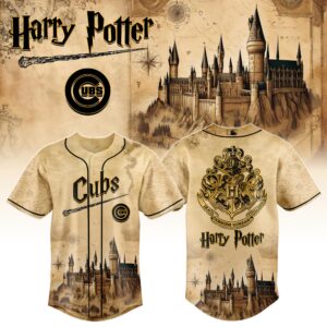 Chicago Cubs MLB x Harry Potter Hogwarts Personalized Baseball Jersey For Fan