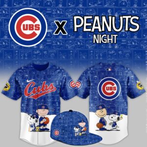 Chicago Cubs MLB x Peanuts Night Personalized Baseball Jersey For Fan