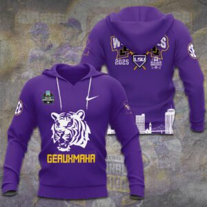LSU Tigers 2025 Champs Baseball Unisex Performance Hoodie QMC1038