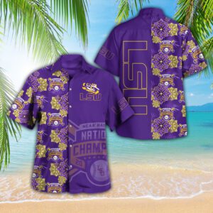 LSU Tigers National Champs 2025 Baseball 3D Hawaiian Shirt CLD1082