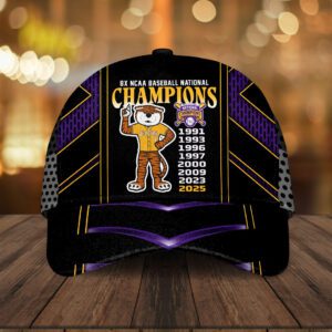 LSU Tigers National Champs 2025 Baseball Classic Cap CLD1011