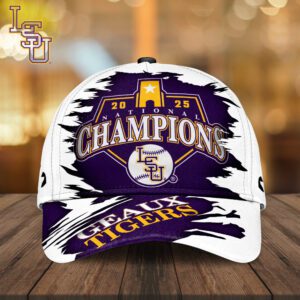 LSU Tigers National Champs 2025 Baseball Classic Cap CLD1018
