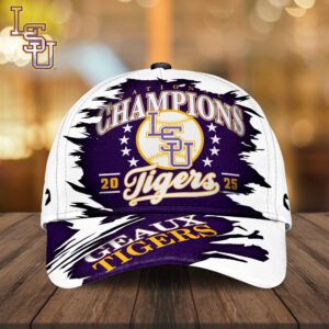 LSU Tigers National Champs 2025 Baseball Classic Cap CLD1028