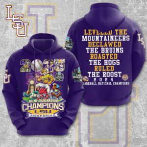 LSU Tigers National Champs 2025 Baseball Unisex Performance Hoodie CLD1161