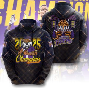 LSU Tigers National Champs 2025 Baseball Unisex Performance Hoodie CLD1166