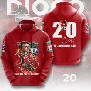 Liverpool FC x Diogo Jota Rest in peace Unisex Performance Hoodie CLD1155