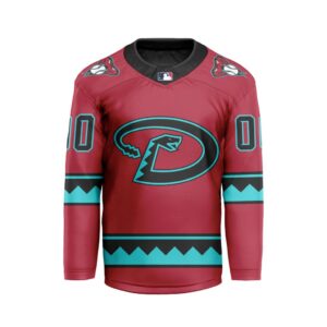 MLB Arizona Diamondbacks Personalized Alternate Style Hockey Jersey