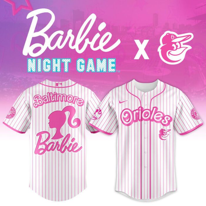 MLB Baltimore Orioles X Barbie Baseball Jersey DBJ1711