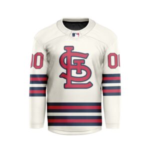 MLB St. Louis Cardinals Personalized Away Style Hockey Jersey