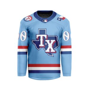 MLB Texas Rangers Personalized Alternate Style Hockey Jersey