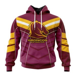 NRL Brisbane Broncos Special Chevron Unisex Performance Hoodie