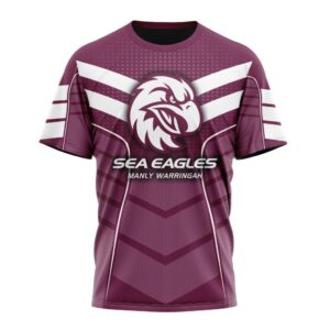 NRL Manly Warringah Sea Eagles Special Chevron Unisex Performance T-Shirt