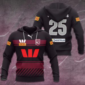 Queensland Maroons 25th State of Origin Champion Unisex Performance Hoodie QMC1041