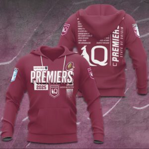 Queensland Maroons 25th State of Origin Champion Unisex Performance Hoodie QMC1052