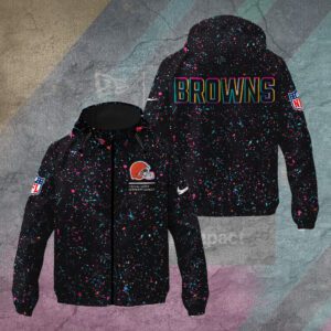 Cleveland Browns Crucial Catch 2025 Windbreaker Jacket