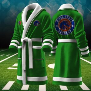 Boise State Broncos NCAA Personalized Fleece Bathrobe