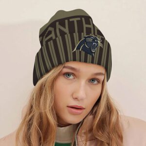 Alternative view of Carolina Panthers 2025 Salute to Service Beanie Hat