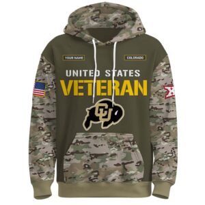 Alternative view of Colorado Buffaloes 2025 Salute To Service Unisex Performance Hoodie
