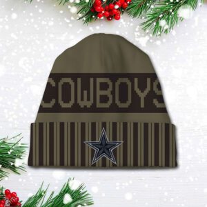 Dallas Cowboys 2025 Salute to Service Beanie Hat