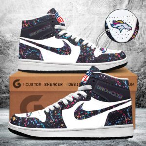 Alternative view of Denver Broncos Crucial Catch 2025 AJ1 High Top Sneaker