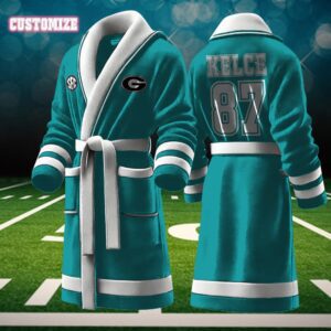 Georgia Bulldogs NCAA Personalized Fleece Bathrobe