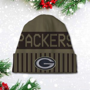 Green Bay Packers 2025 Salute to Service Beanie Hat