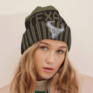 Alternative view of Houston Texans 2025 Salute to Service Beanie Hat