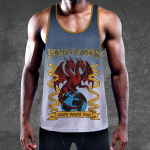 Alternative view of Imagine Dragons Y-Back Muscle Tank Top MCT1013