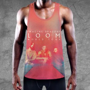Alternative view of Imagine Dragons Y-Back Muscle Tank Top MCT1029
