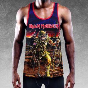 Alternative view of Iron Maiden Y-Back Muscle Tank Top MCT1000