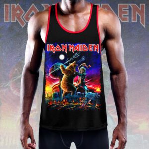 Alternative view of Iron Maiden Y-Back Muscle Tank Top MCT1028