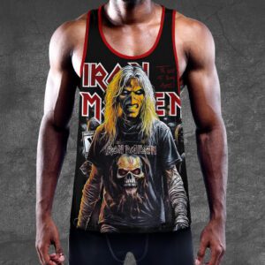 Alternative view of Iron Maiden Y-Back Muscle Tank Top MCT1034