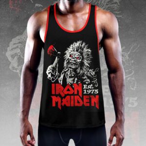 Alternative view of Iron Maiden Y-Back Muscle Tank Top MCT1035