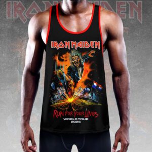 Alternative view of Iron Maiden Y-Back Muscle Tank Top MCT1036