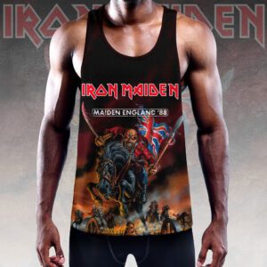 Alternative view of Iron Maiden Y-Back Muscle Tank Top MCT1038