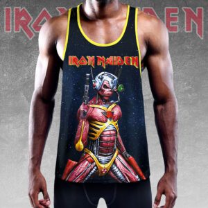 Alternative view of Iron Maiden Y-Back Muscle Tank Top MCT1039