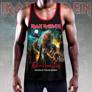 Alternative view of Iron Maiden Y-Back Muscle Tank Top MCT1043