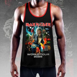 Alternative view of Iron Maiden Y-Back Muscle Tank Top MCT1046