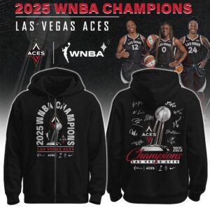 Las Vegas Aces 2025 WNBA Champions Zip Hoodie